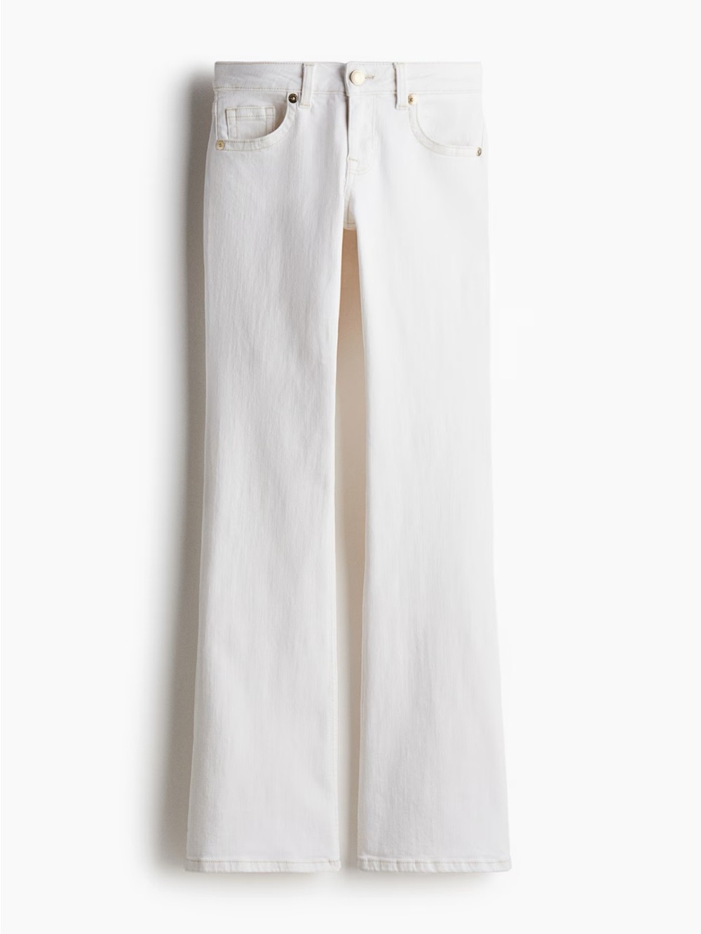 Y2K White Flared Jeans